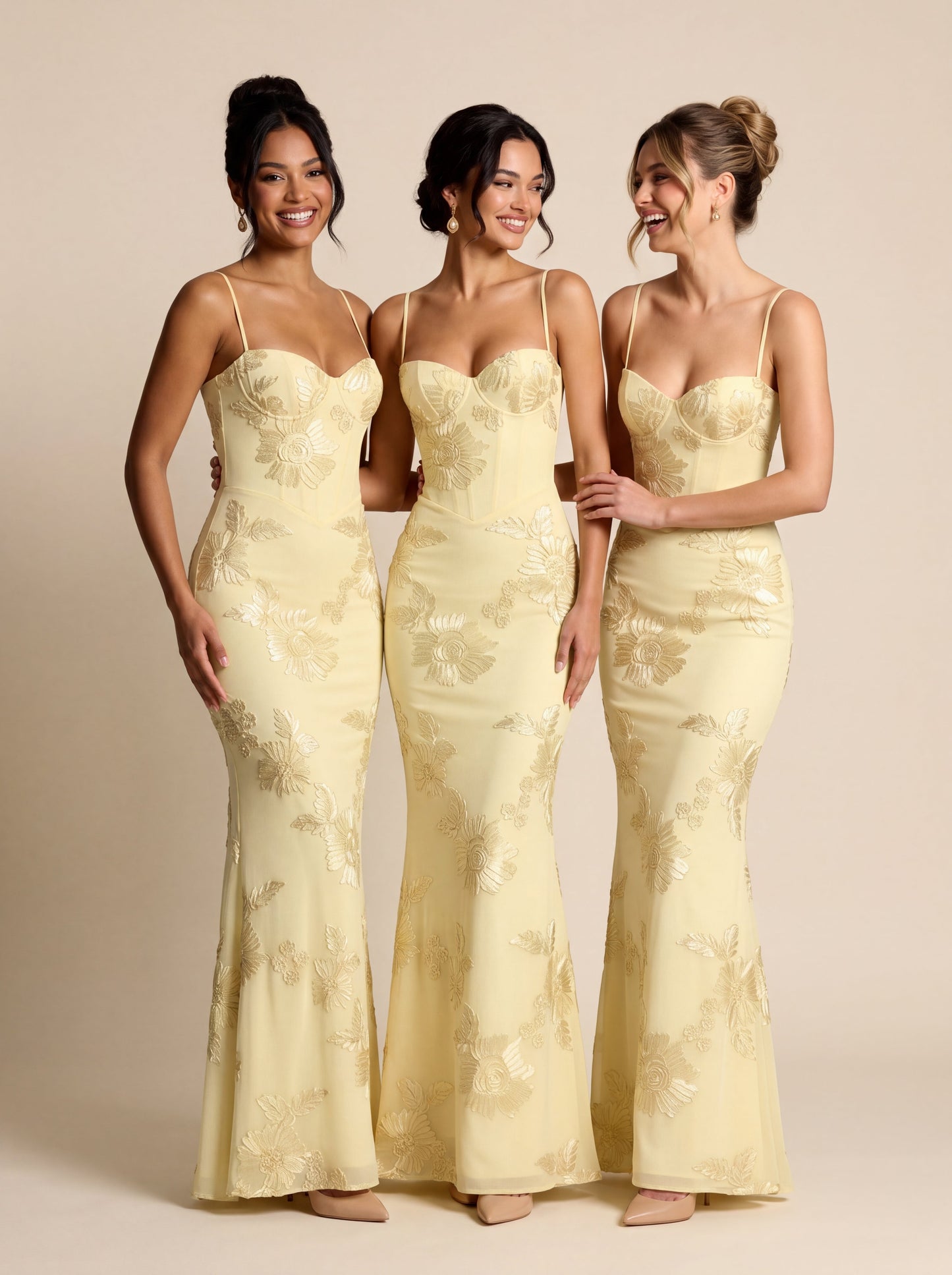 Celestine – Hourglass Floral Gown