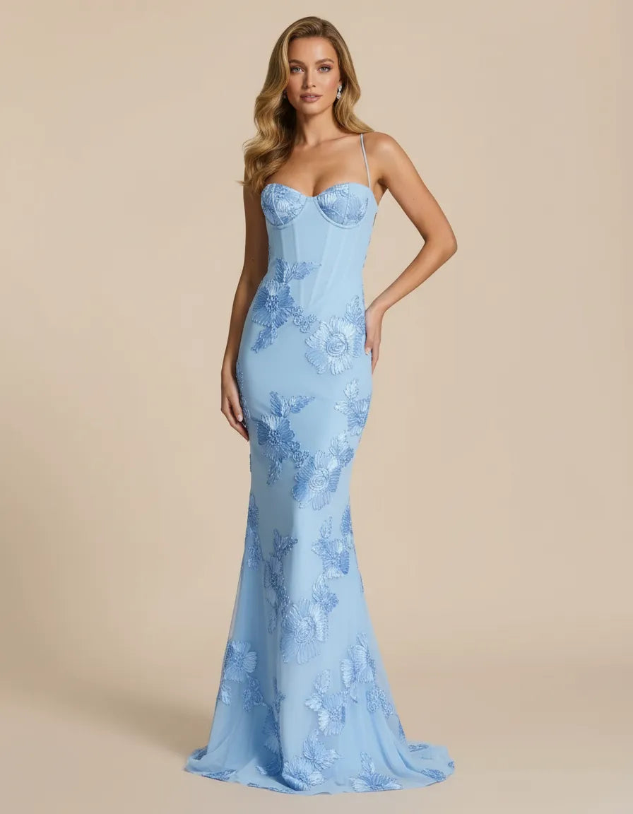 Celestine – Hourglass Floral Gown