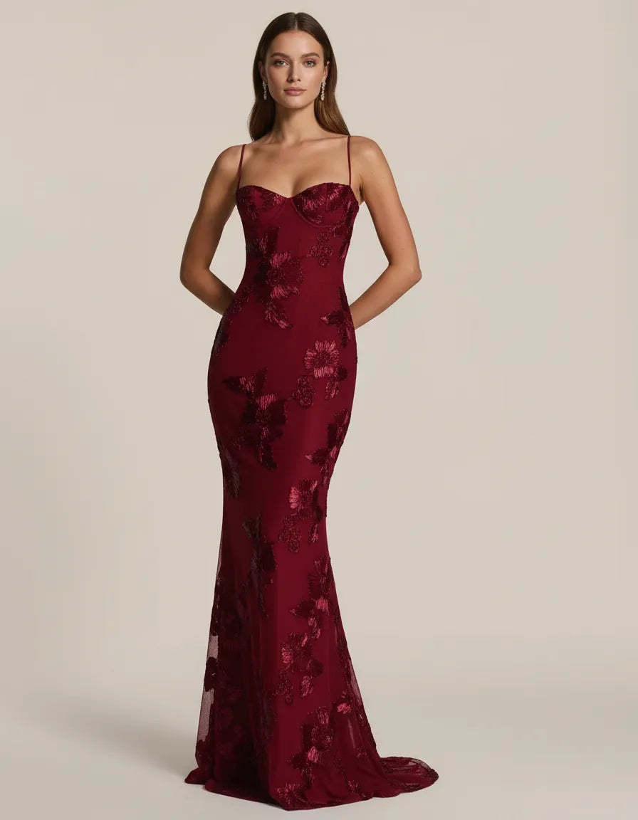 Celestine – Hourglass Floral Gown