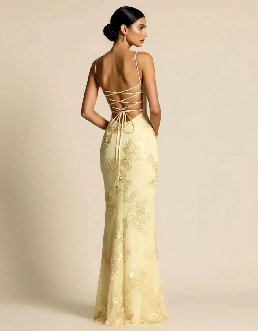 Celestine – Hourglass Floral Gown