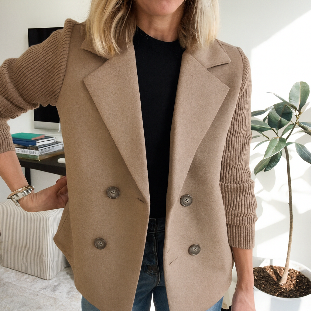 Sasha™ | Ribbed Blazer Coat