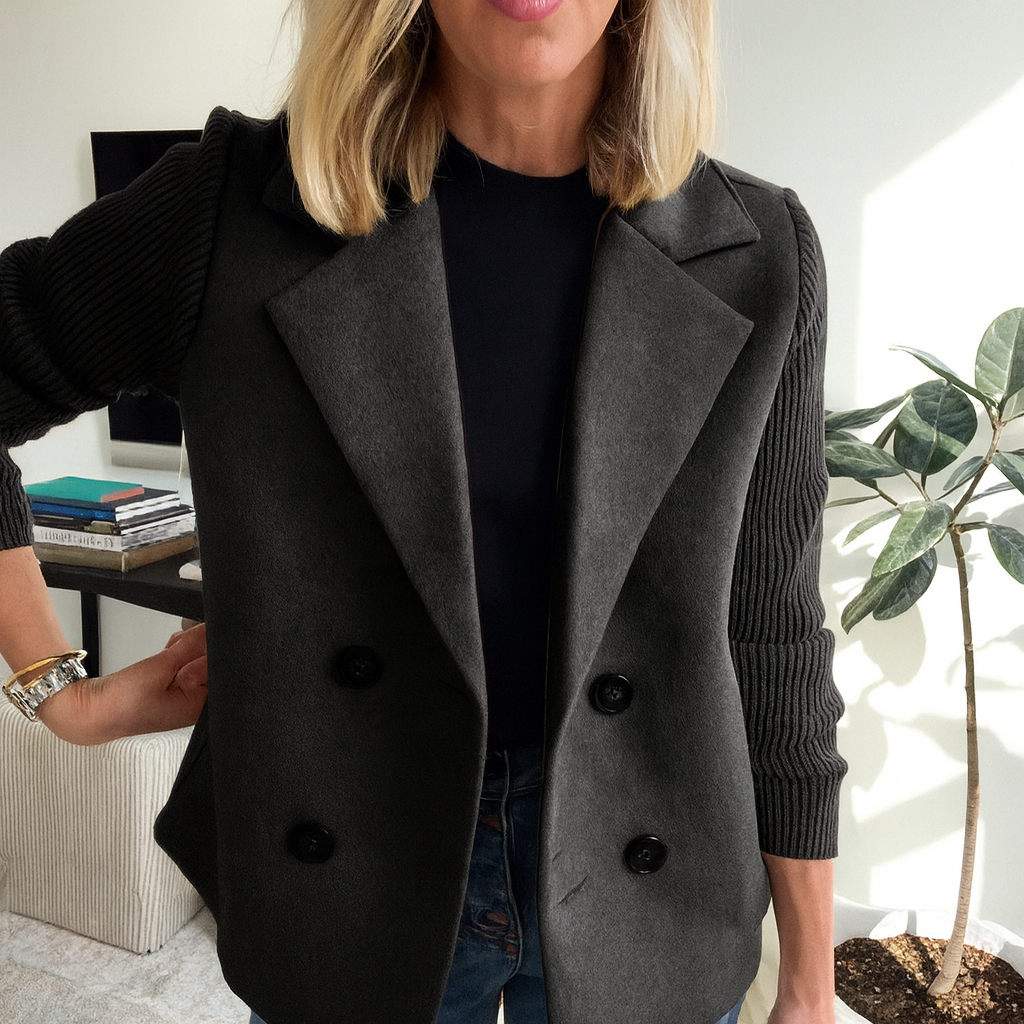 Sasha™ | Ribbed Blazer Coat
