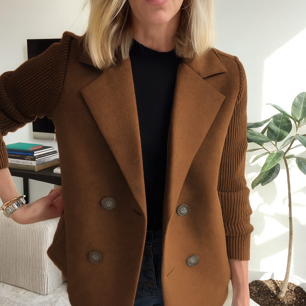 Sasha™ | Ribbed Blazer Coat