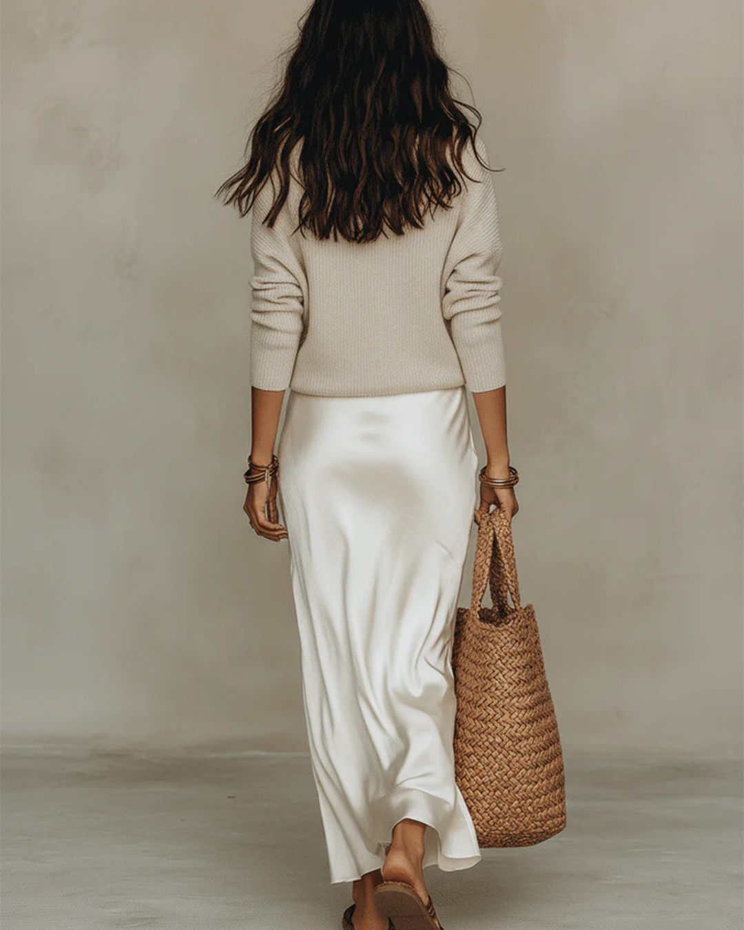 MIDI DRESS + SWEATER