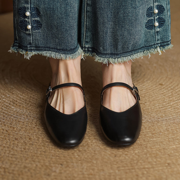 Mules in pelle genuina Merisa