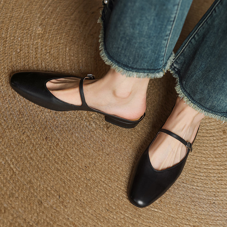 Mules in pelle genuina Merisa